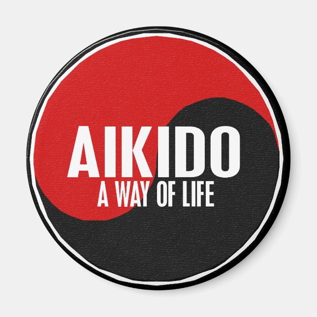 Yin Yang Aikido 1 Magnet (Framsidan)