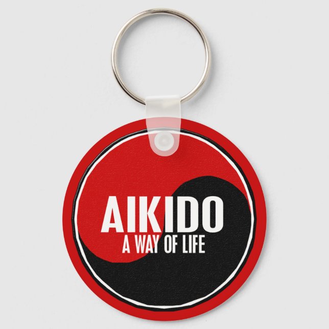 Yin Yang Aikido 1 Nyckelring (Framsida)
