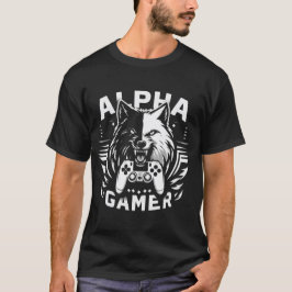 Yin Yang Alpha Gamer Wolf T Shirt