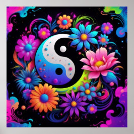 Yin Yang Andlig Harmony Poster