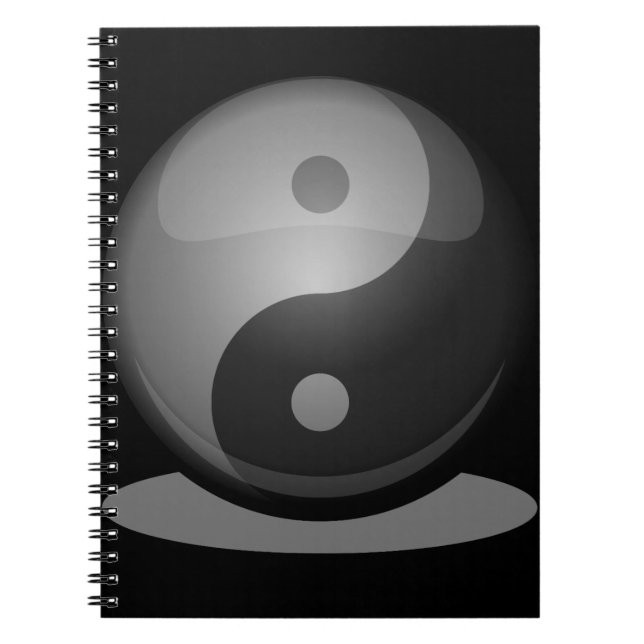 Yin yang anteckningsbok med spiral (Framsidan)