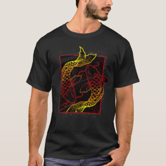 Yin Yang Asian Koi Fish Traditional Japaneses T Shirt