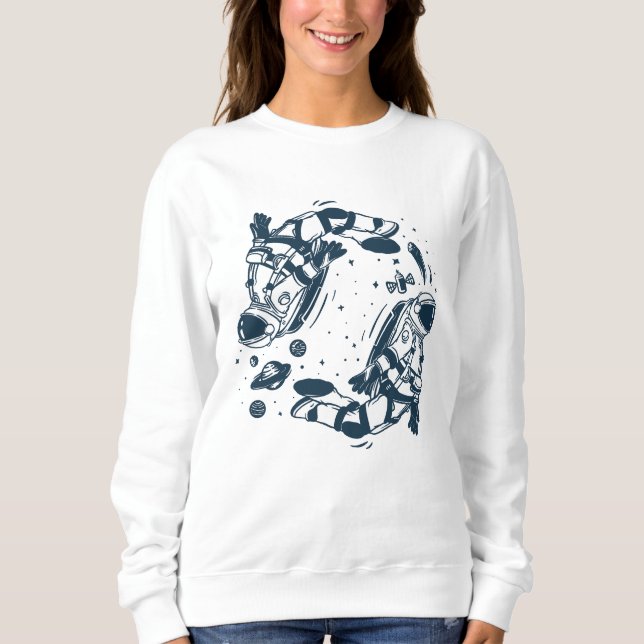 Yin Yang Astronaut T Shirt (Framsida)