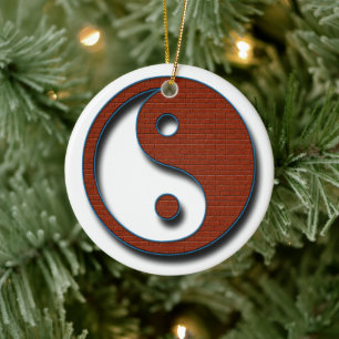Yin Yang av Shirley Taylor Julgransprydnad Keramik