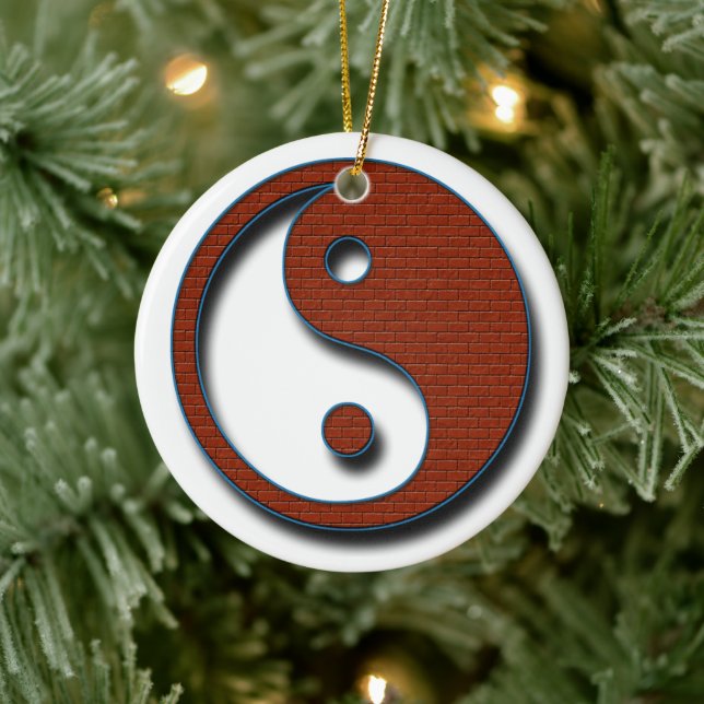 Yin Yang av Shirley Taylor Julgransprydnad Keramik (Träd)