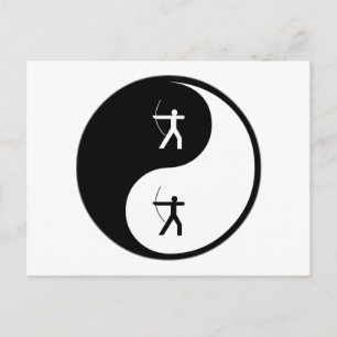 Yin Yang Bågskytte Vykort