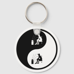 Yin Yang bastu Nyckelring