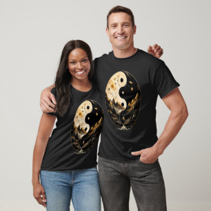 Yin Yang Berglandskap Andlig Konst T Shirt