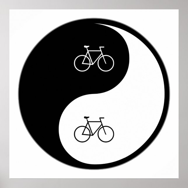 Yin Yang Bicycling Poster (Framsidan)