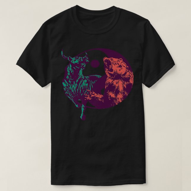 Yin Yang björn tjur lagrar trading Premium 2100 T Shirt (Design framsida)