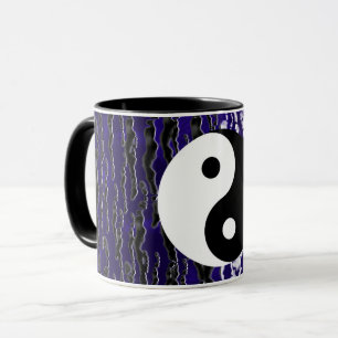 Yin Yang Blå Lugnhet Zen Energi Mugg