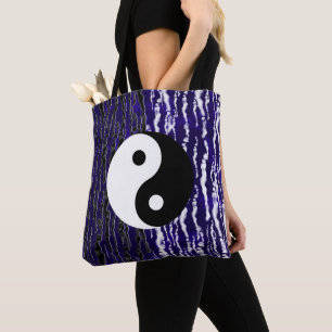 Yin Yang Blå Lugnhet Zen Energi Tygkasse