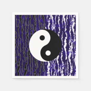 Yin Yang Blå Lugnhet Zen Energifirande Pappersservett