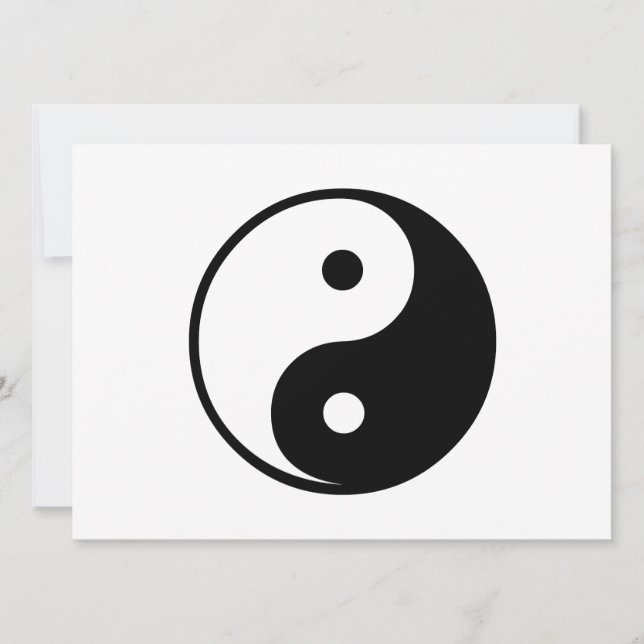 Yin Yang Black and White Illustration Template (Framsida)