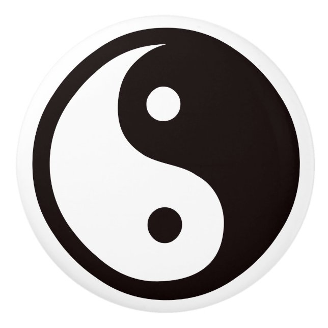 Yin-Yang Black/White Knopp (Framsidan)