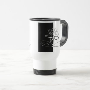 Yin Yang Black White Lotus Blommar Resemugg