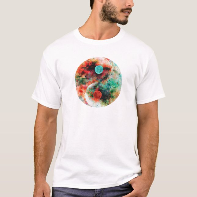 Yin Yang blomma Tröja (Framsida)