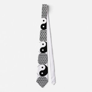 Yin Yang-blomman av livet Slips