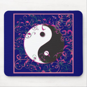 Yin & Yang Blommigt Design Musmatta