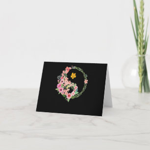 Yin Yang Blommigt Kort