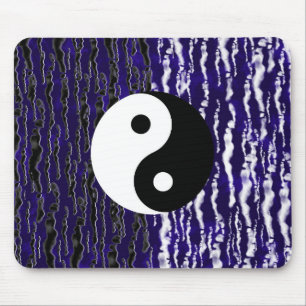 Yin Yang Blue Tranquilitet Zen Energy Musmatta