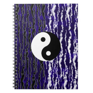 Yin Yang Blue Tranquility Zen Energy Dream Journal Anteckningsbok