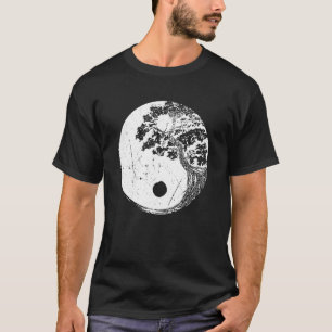 Yin Yang Bonsai Träd japansk buddhist Zen Japan C T Shirt