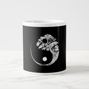 Yin Yang Bonsai Träd japansk buddhist Zen Jumbo Mugg