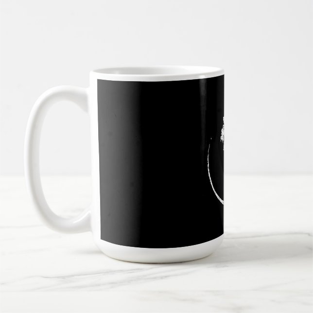 Yin Yang Bonsai Träd japansk buddhist Zen Kaffemugg (Vänster)