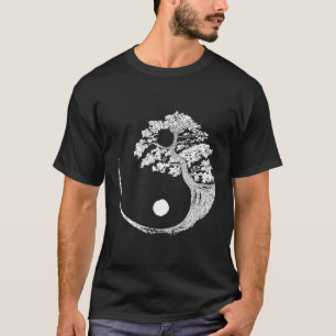 Yin Yang Bonsai-träd Japansk Buddhist Zen T Shirt