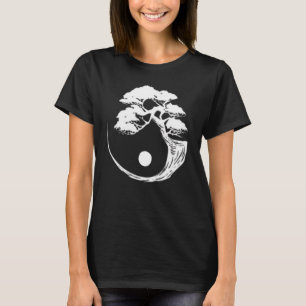Yin Yang Bonsai-Träd Japansk Buddhist Zen T Shirt