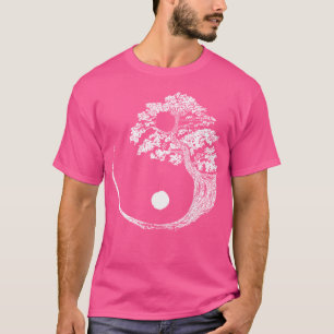Yin Yang Bonsai Träd japansk buddhist Zen T Shirt