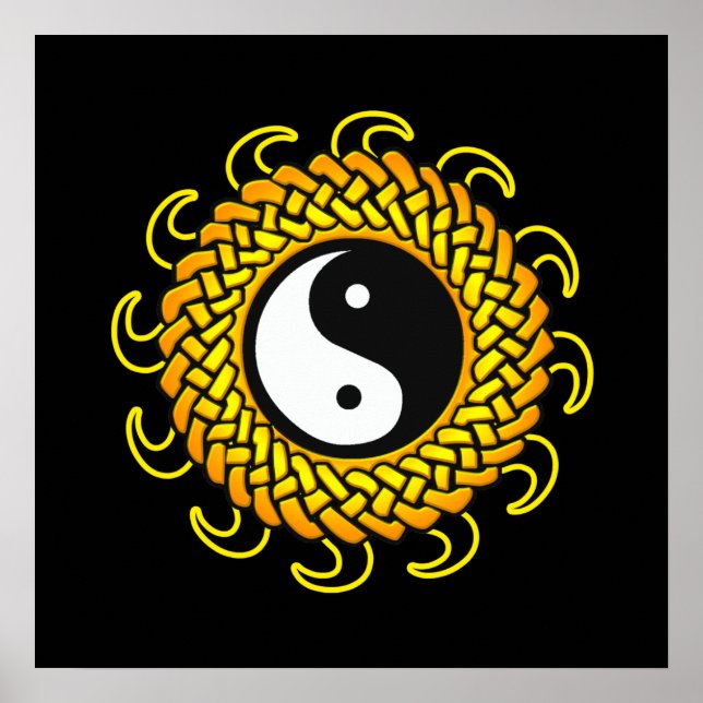 Yin Yang Braided Sol Poster (Framsidan)