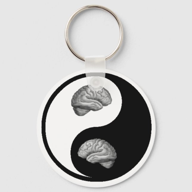 Yin/Yang Brain Nyckelring (Framsida)