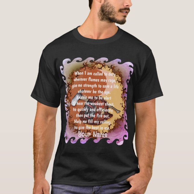 Yin Yang-brandmän t-shirt (Framsida)