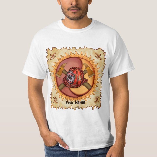 Yin Yang brandman t-shirt (Framsida)