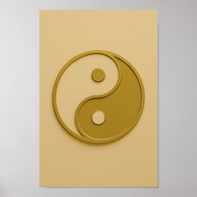 Yin Yang Bronze Ivory Poster (Framsidan)
