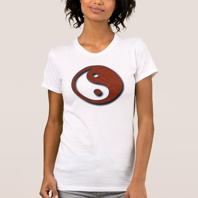 Yin Yang by Shirley Taylor T-shirt (Framsida)