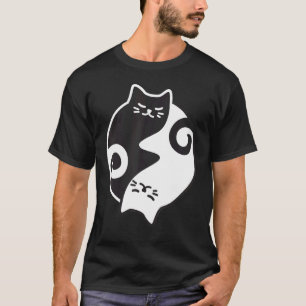 Yin Yang Cat Yoga Meditation Workout Exercise Mamm T Shirt