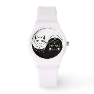 Yin Yang Cats Armbandsur