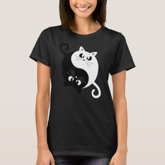 Yin Yang Cats Funny Cute Kittens Ying Yang T Shirt