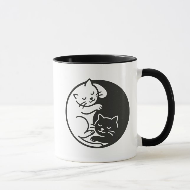 Yin Yang Cats Mugg (Höger)