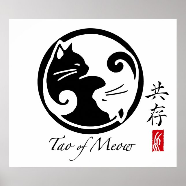 Yin Yang Cats Poster (Framsidan)