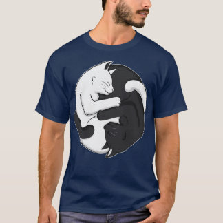 Yin Yang Cats T Shirt