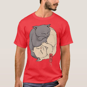 Yin Yang Cats T Shirt