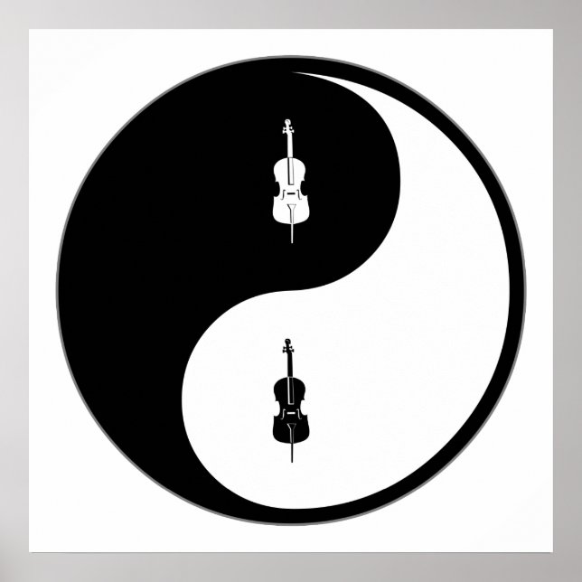 Yin Yang Cello Poster (Framsidan)