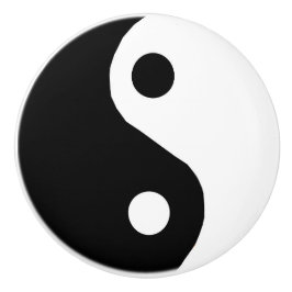 Yin-Yang Ceramic Knob Drawer Knopp
