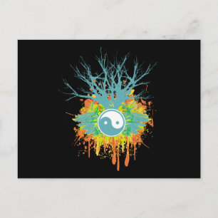 Yin Yang Chaos Vykort