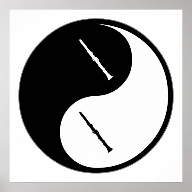 Yin Yang Clarinet Poster (Framsidan)