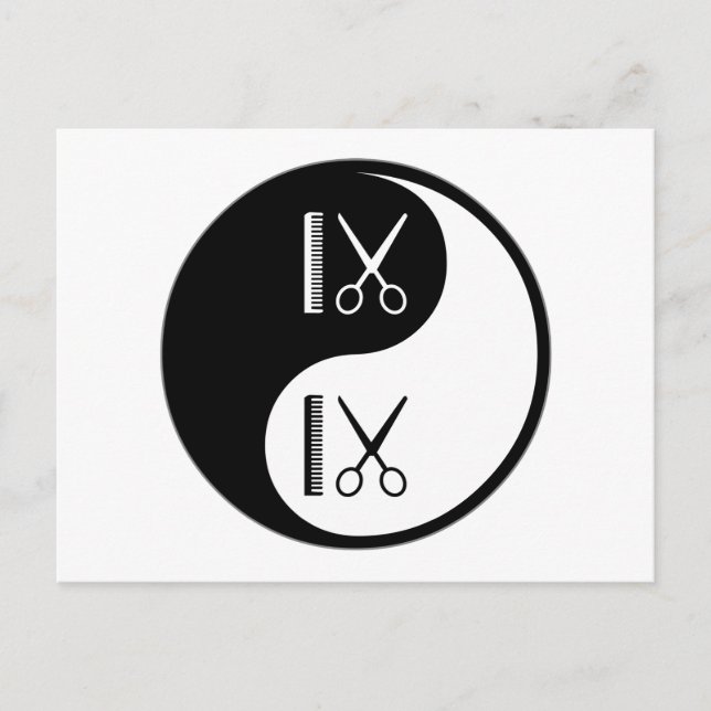 Yin Yang Cosmetology Vykort (Framsida)